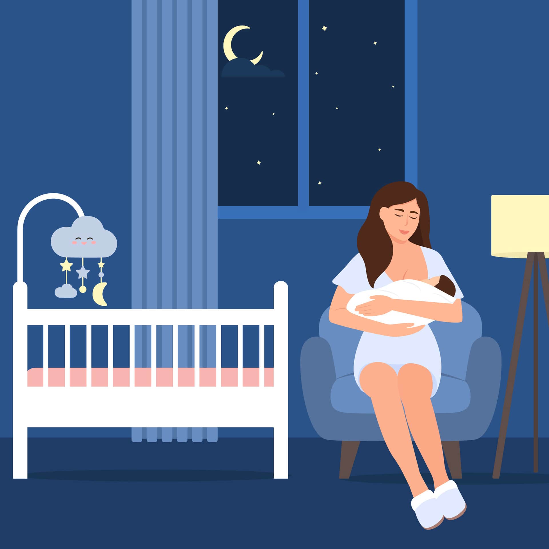 How to get baby to feed longer at night?